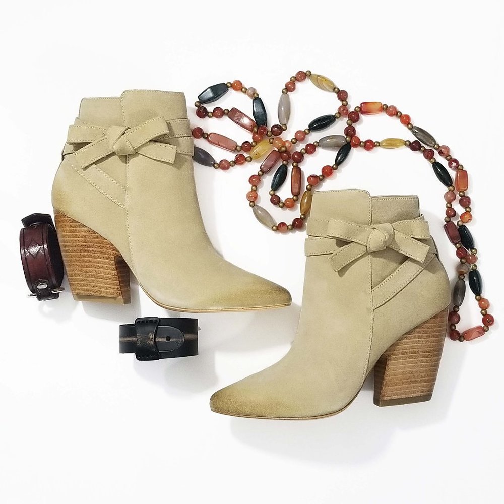 Pelle Moda Distressed Suede Boots NWT 6.5